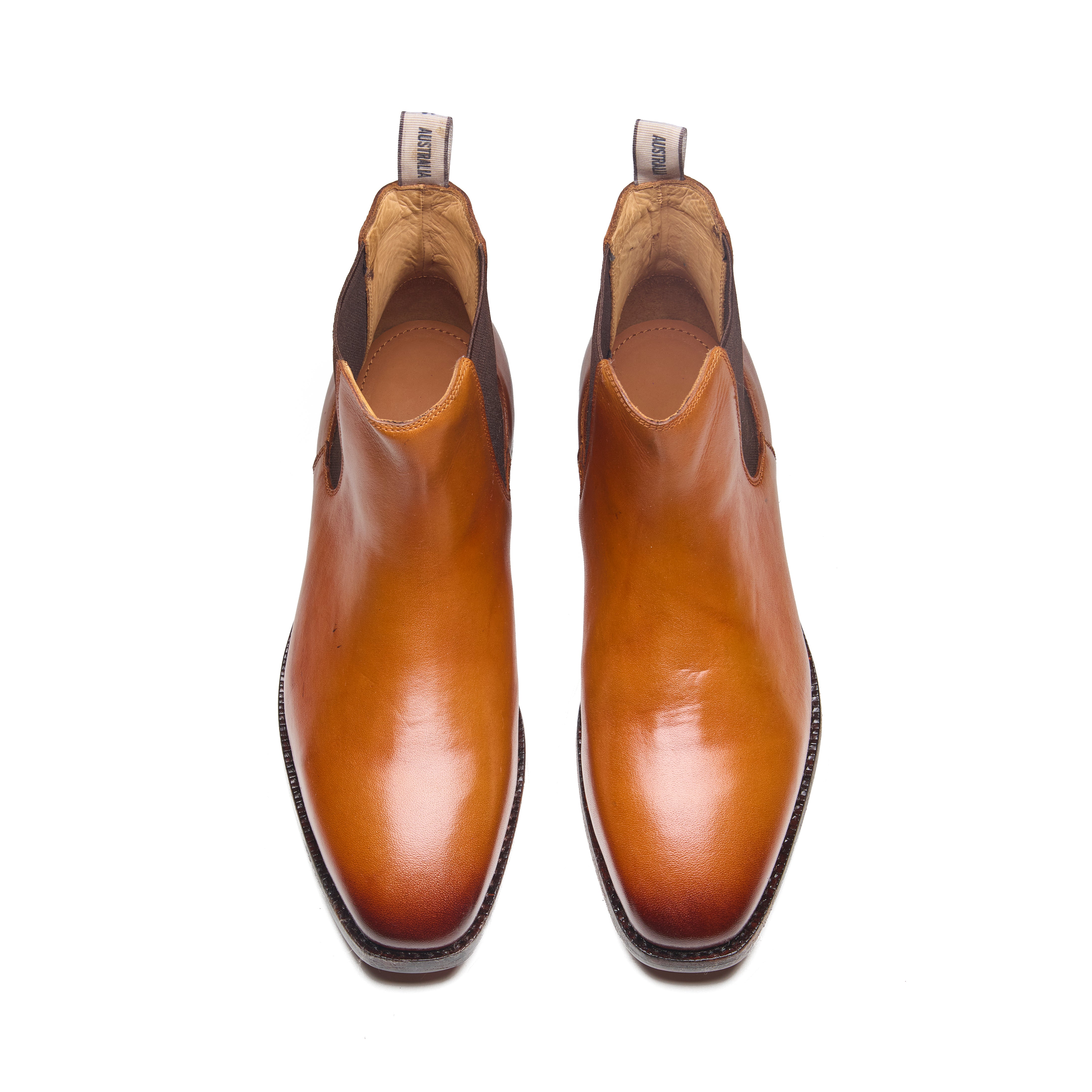 Bushland Classic – Chestnut Tan Full-Grain Veg-Tanned richsteps mens Chelsea mens boots Goodyear