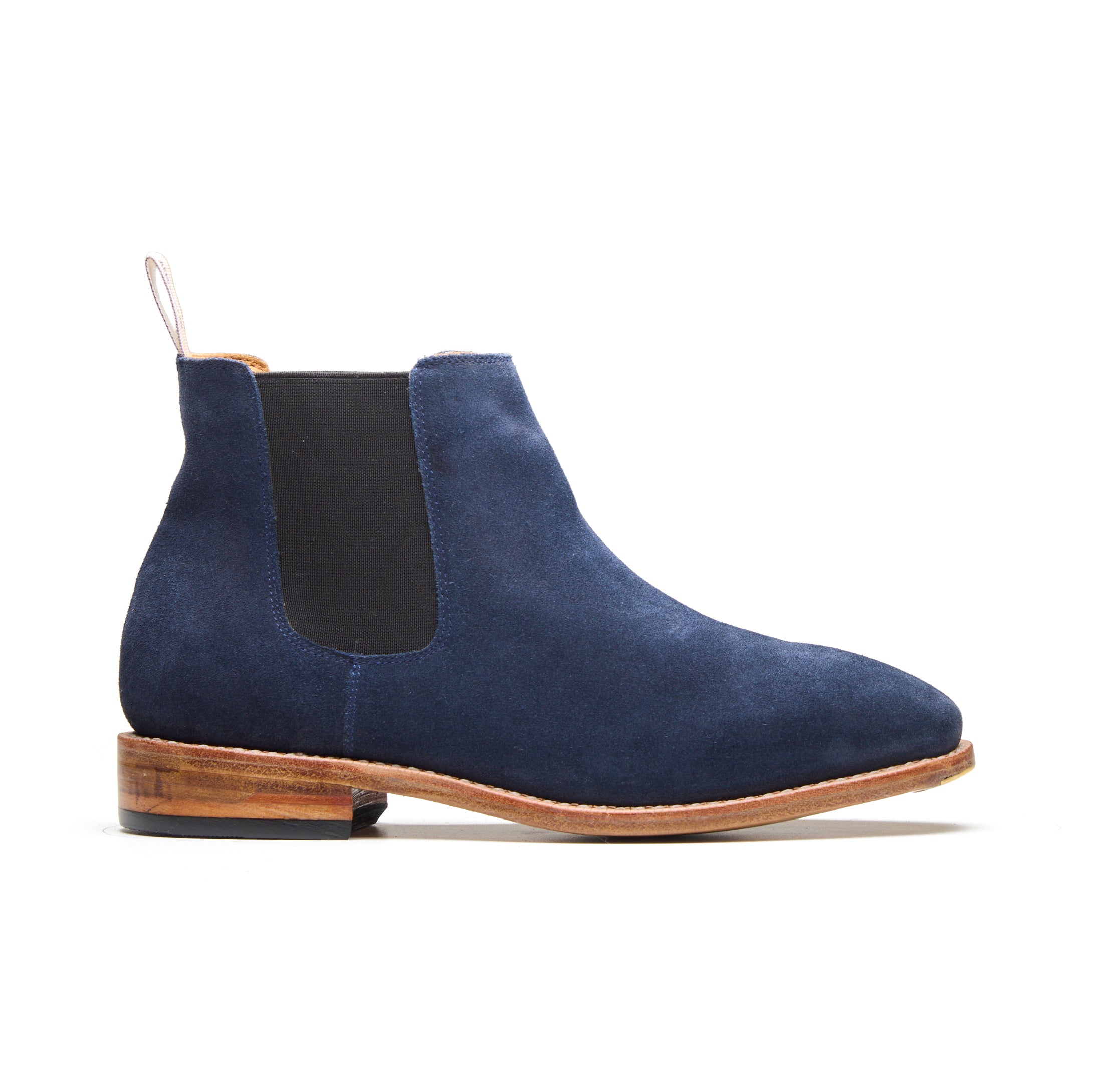 5 Bushland Classic – Midnight Blue suede richsteps chealsea mans boots 