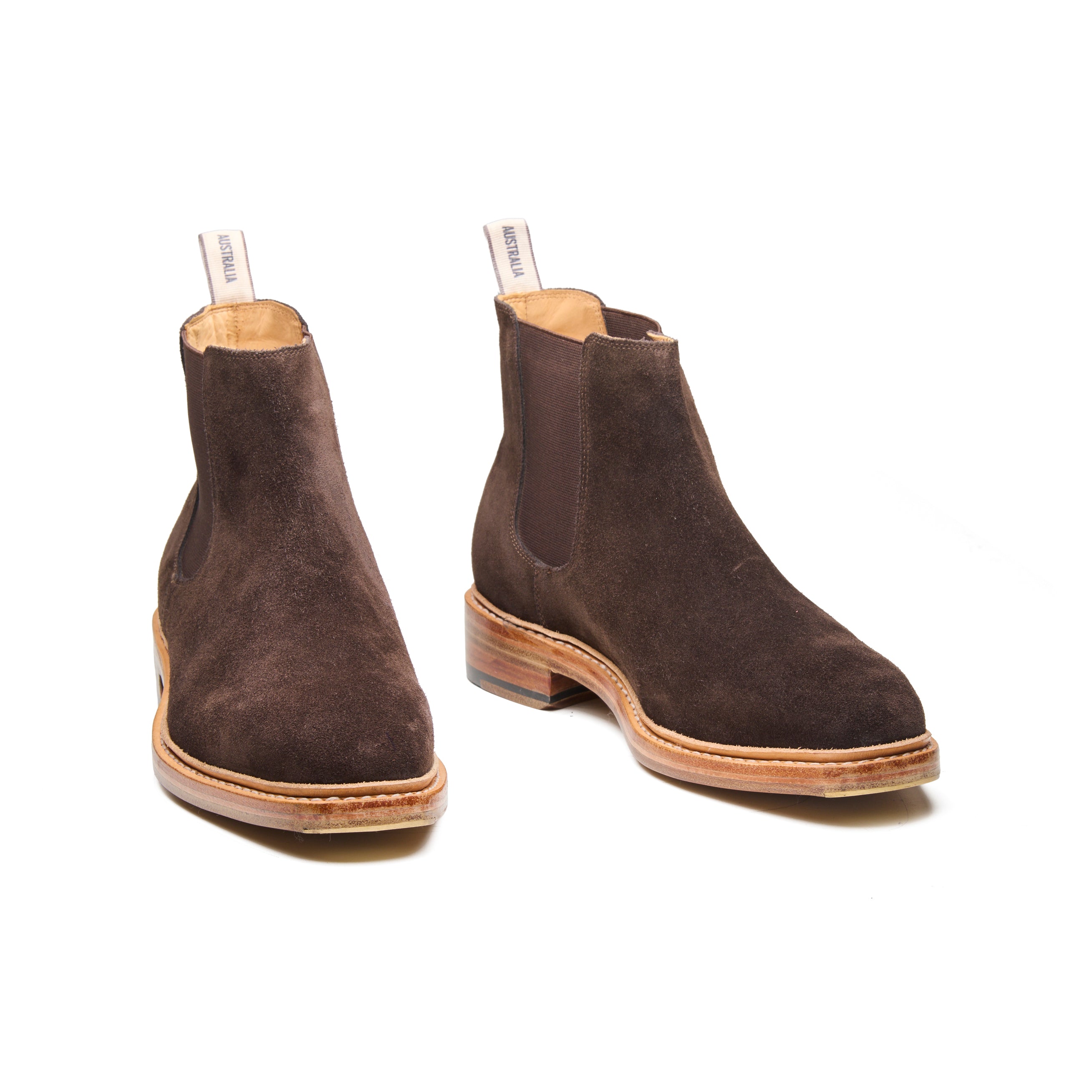 Bushland Classic – Brown Suede 
The Bushland Classic Chelsea  richsteps