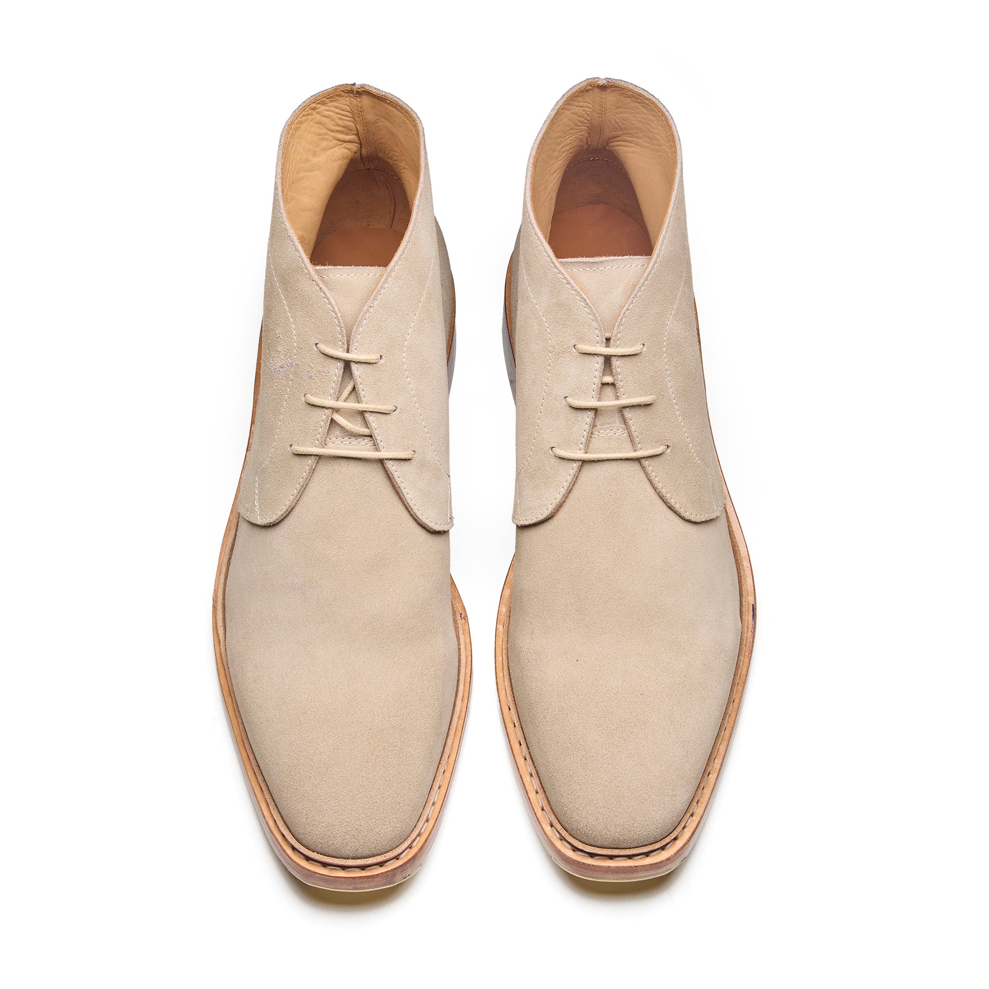 Stonepath – Sand Beige Suede chukka richsteps mens Goodyear boots