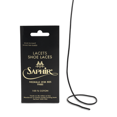Medium Braided Laces - Black - 75cm