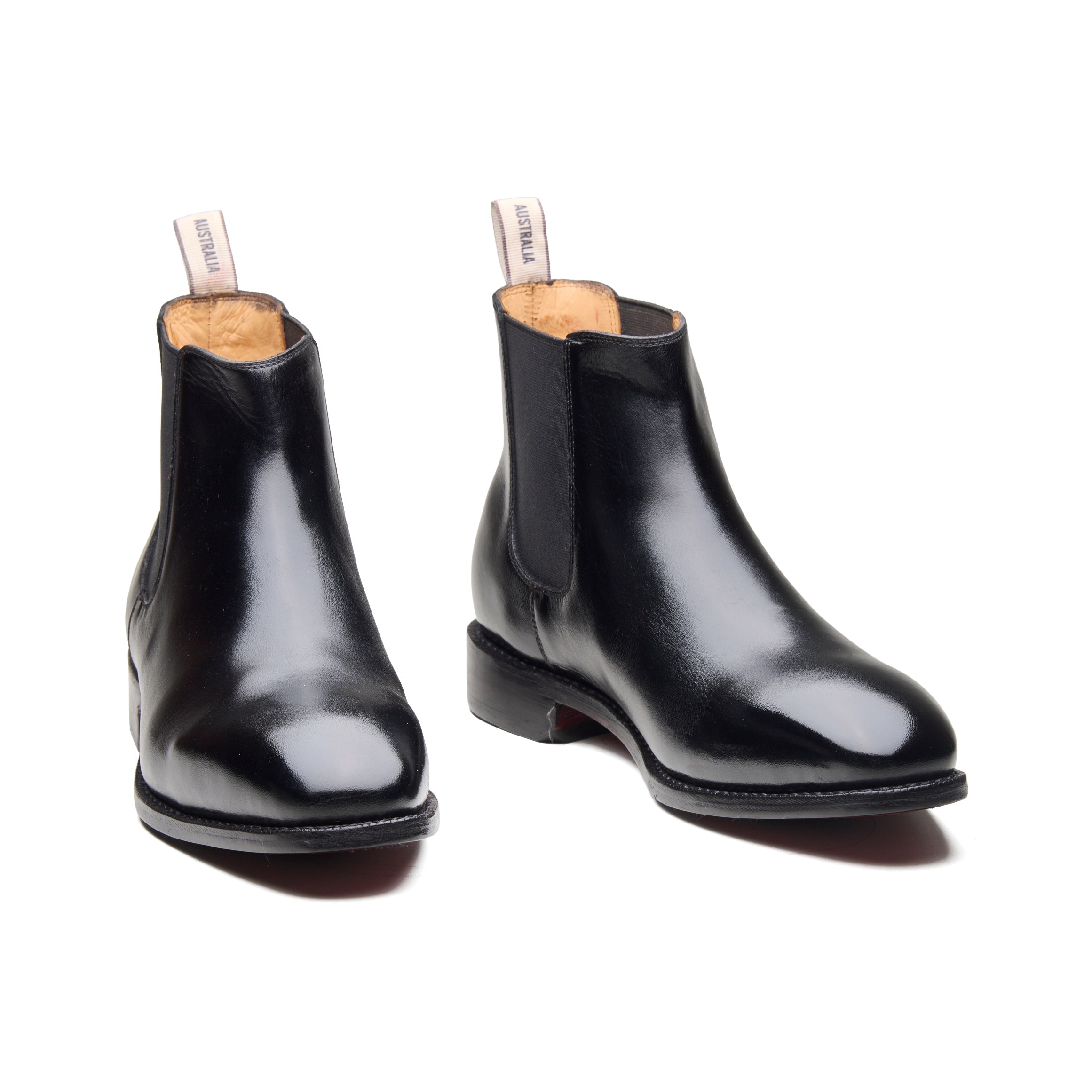 Bushland Classic – Jet Black Full-Grain Veg-Tanned - richSteps