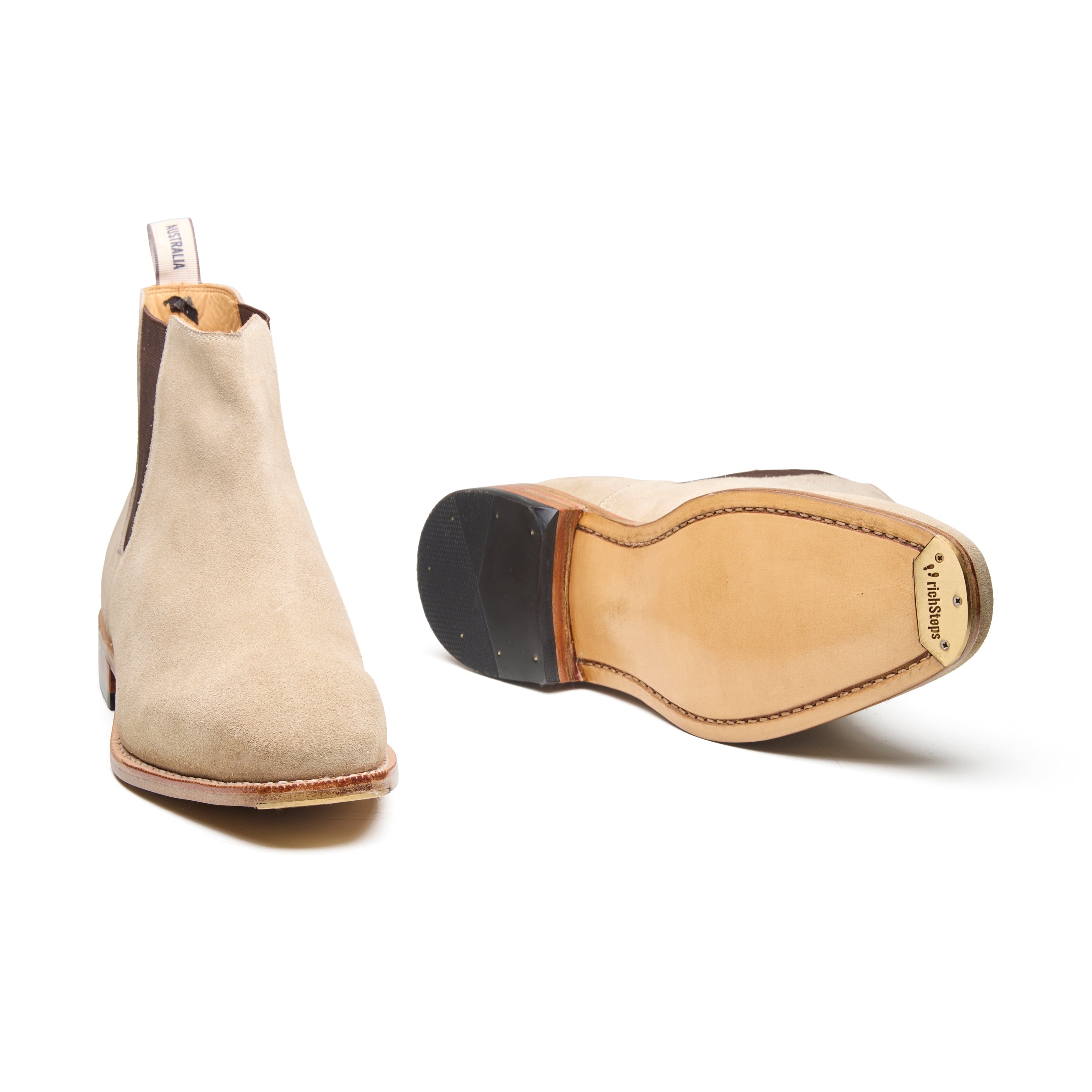 Bushland Classic – Sand Beige Suede - richSteps