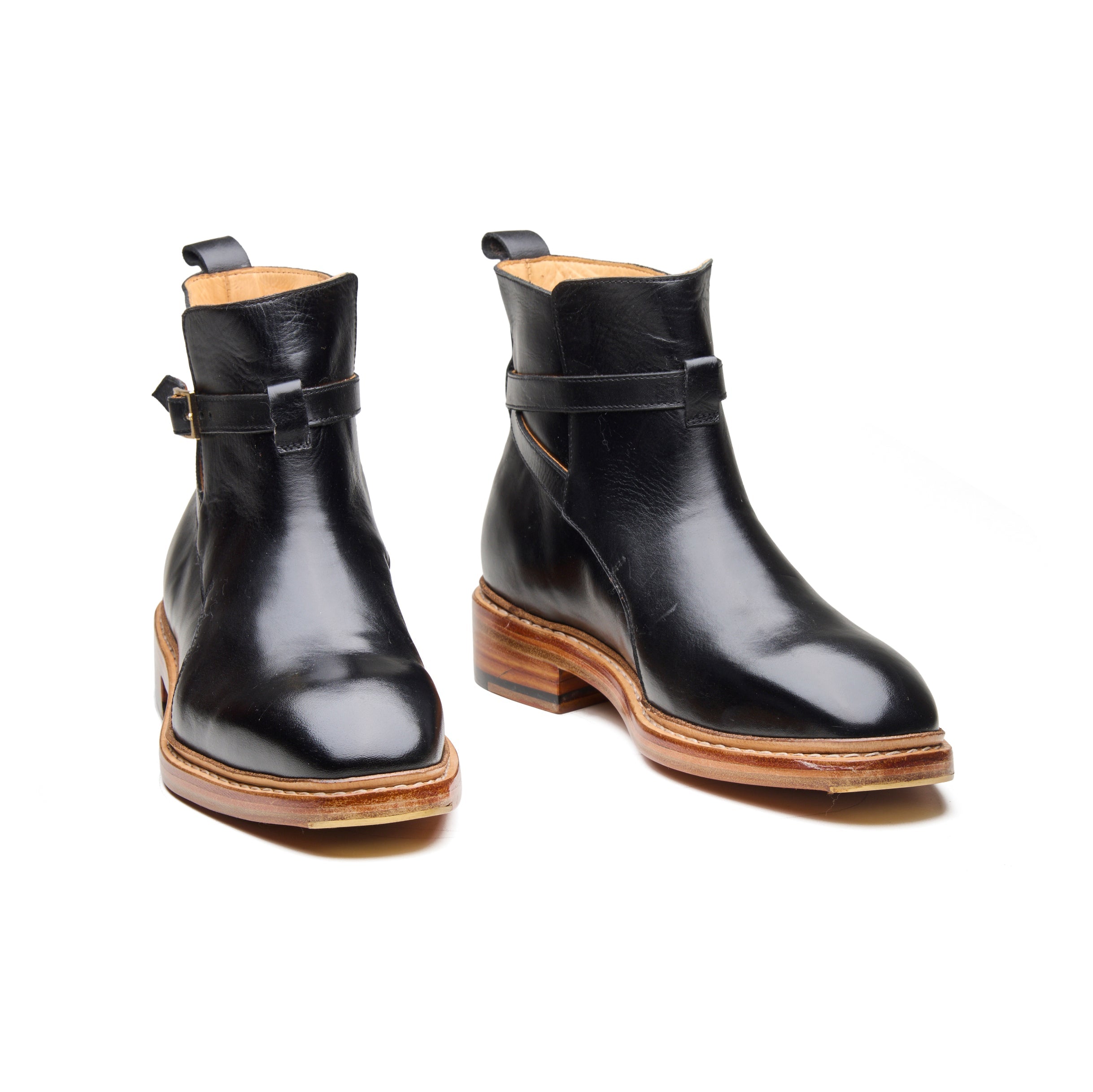 High Country – Jet Black Full-Grain Veg-Tanned - richSteps