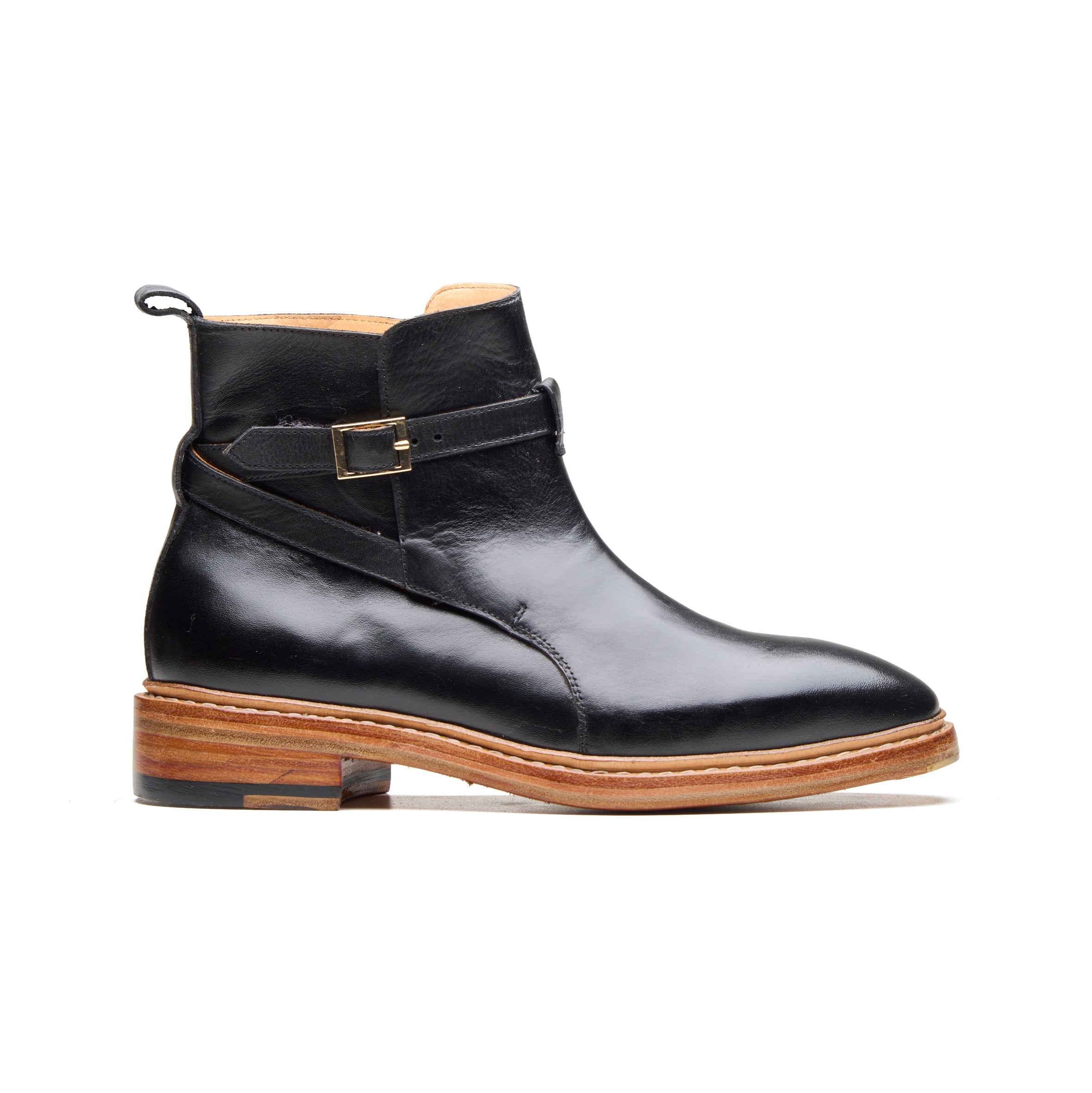 High Country – Jet Black Full-Grain Veg-Tanned - richSteps