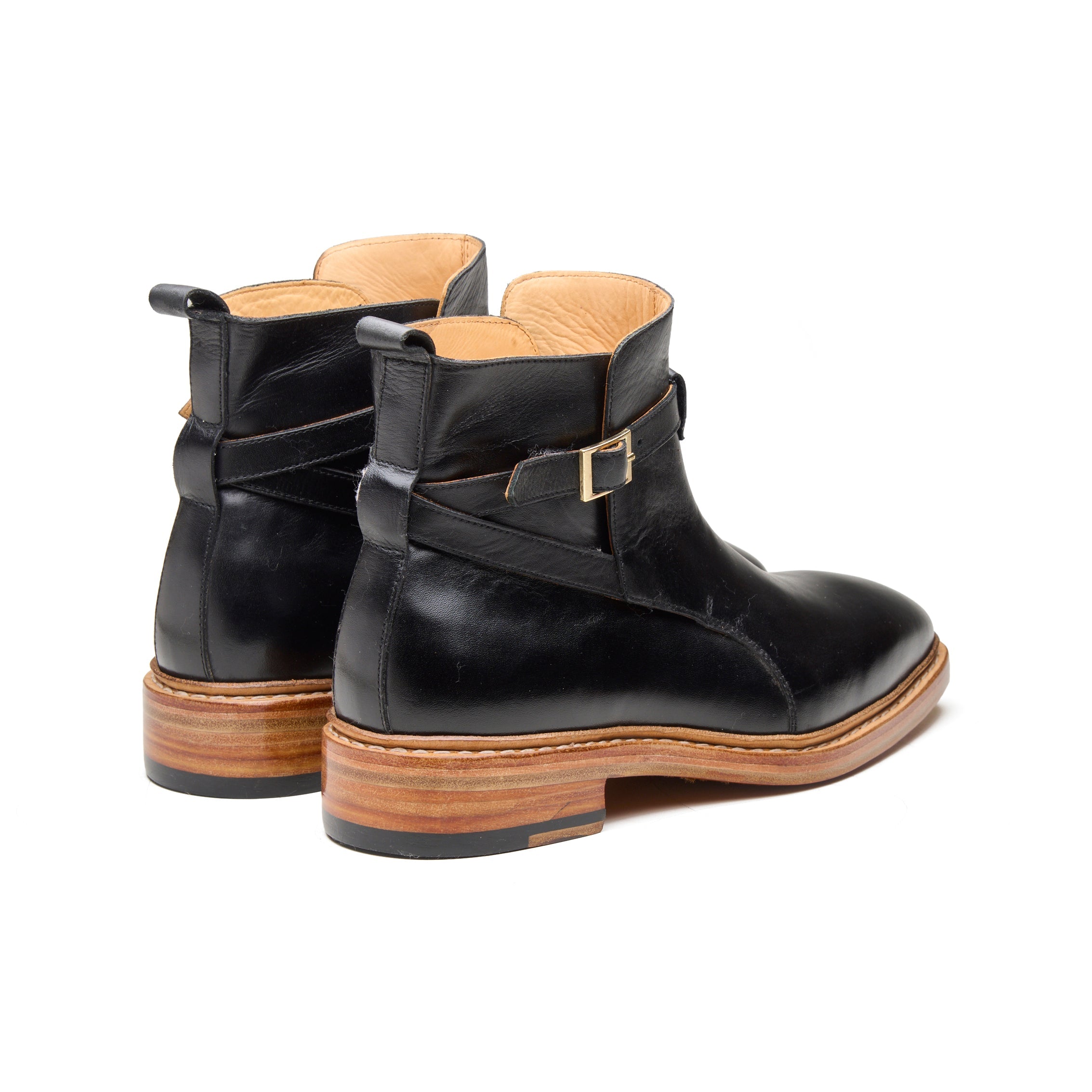 High Country – Jet Black Full-Grain Veg-Tanned - richSteps