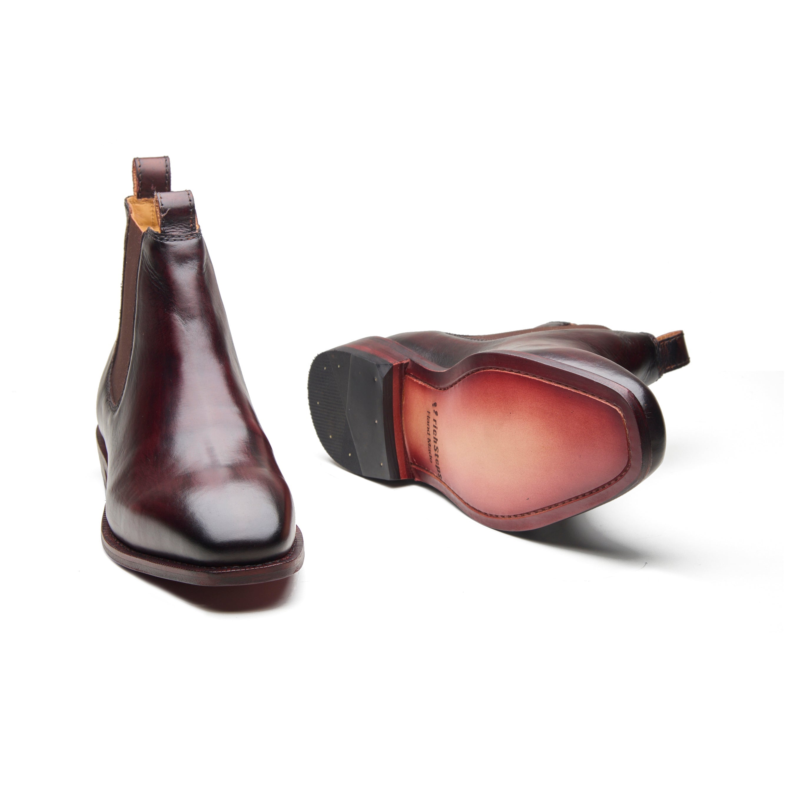 Outback – Bordo Oil Pull-Up Leather Chelsea Boot - richSteps