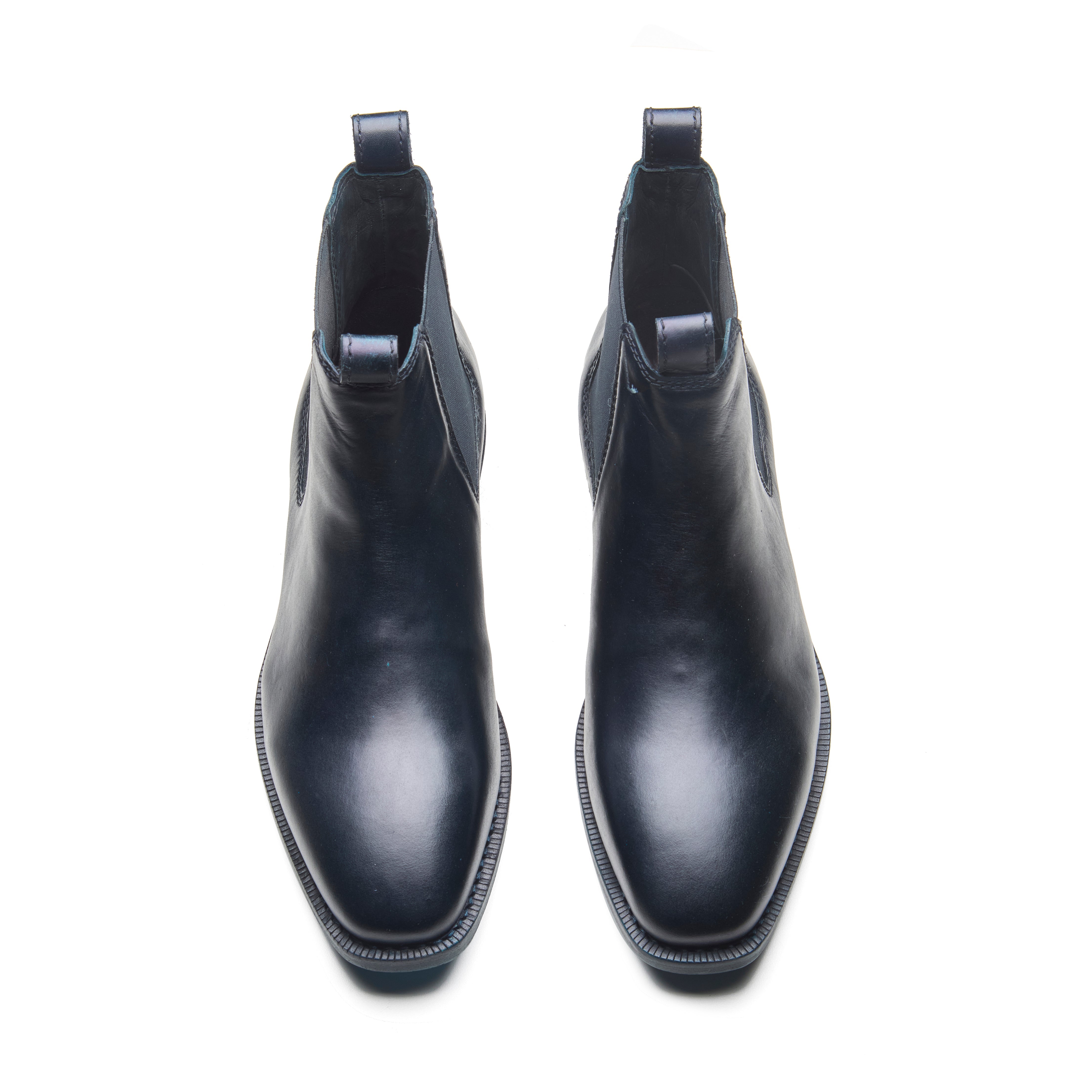 Outback – Dark Blue Oil Pull-Up Leather Chelsea Boot - richSteps