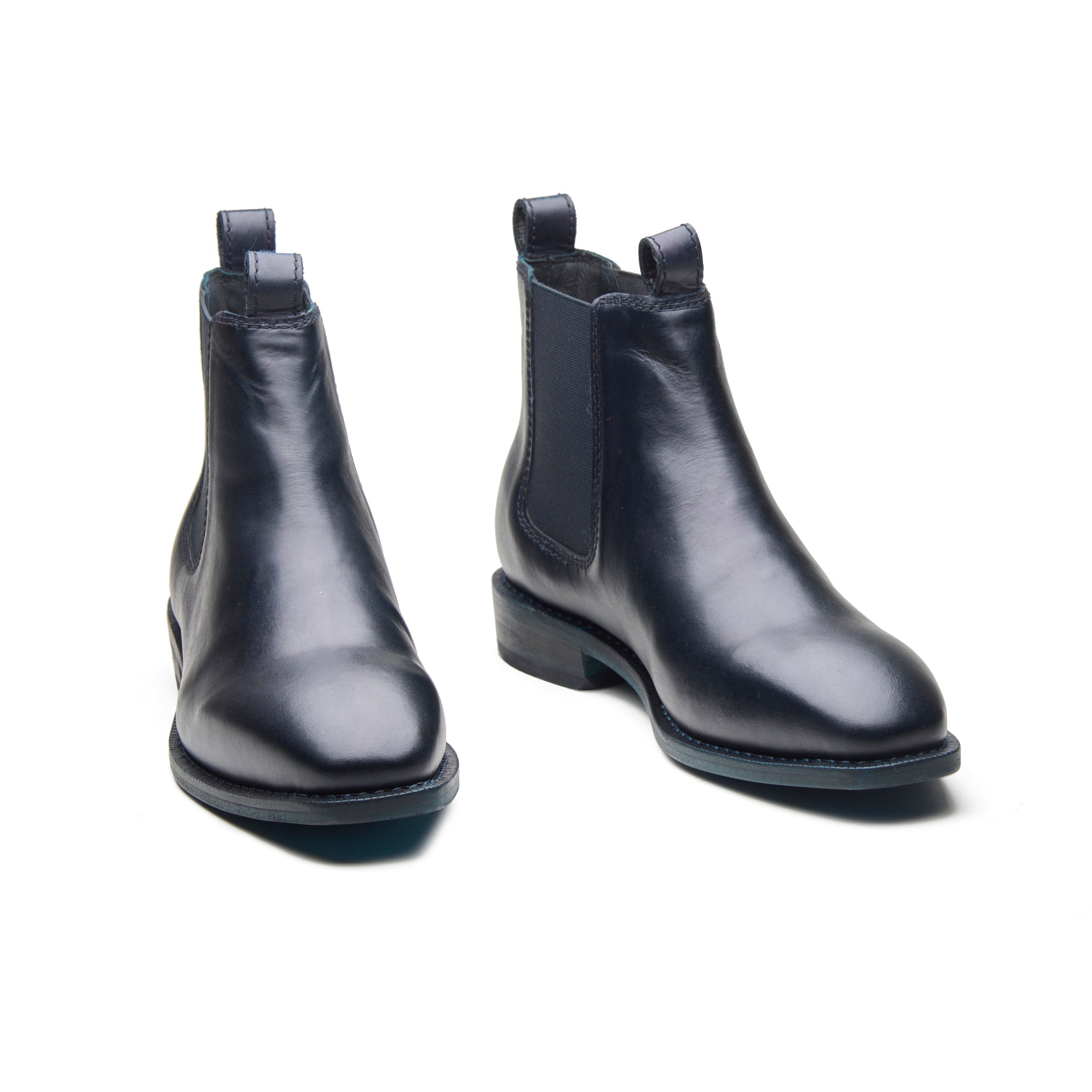 Outback – Dark Blue Oil Pull-Up Leather Chelsea Boot - richSteps