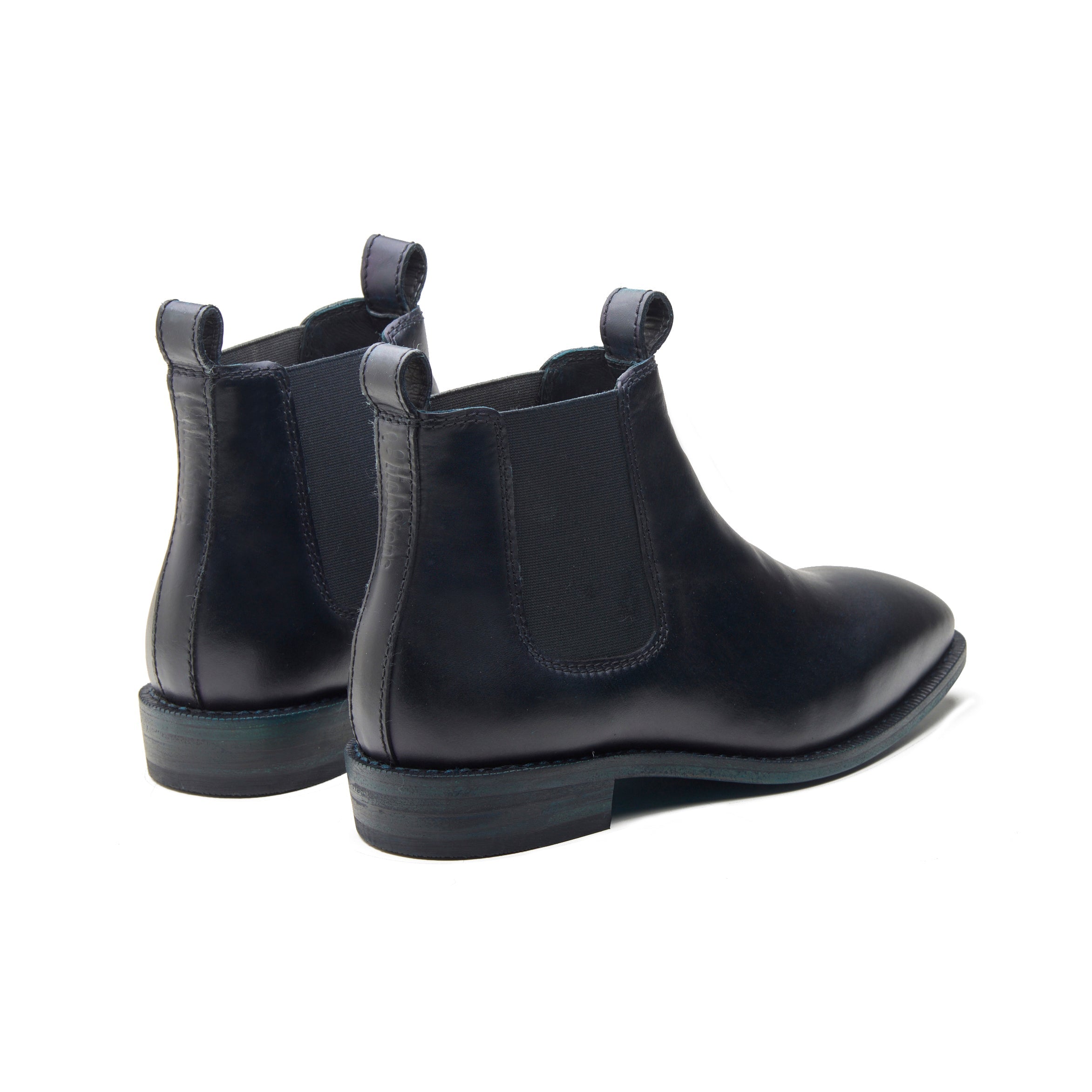Outback – Dark Blue Oil Pull-Up Leather Chelsea Boot - richSteps