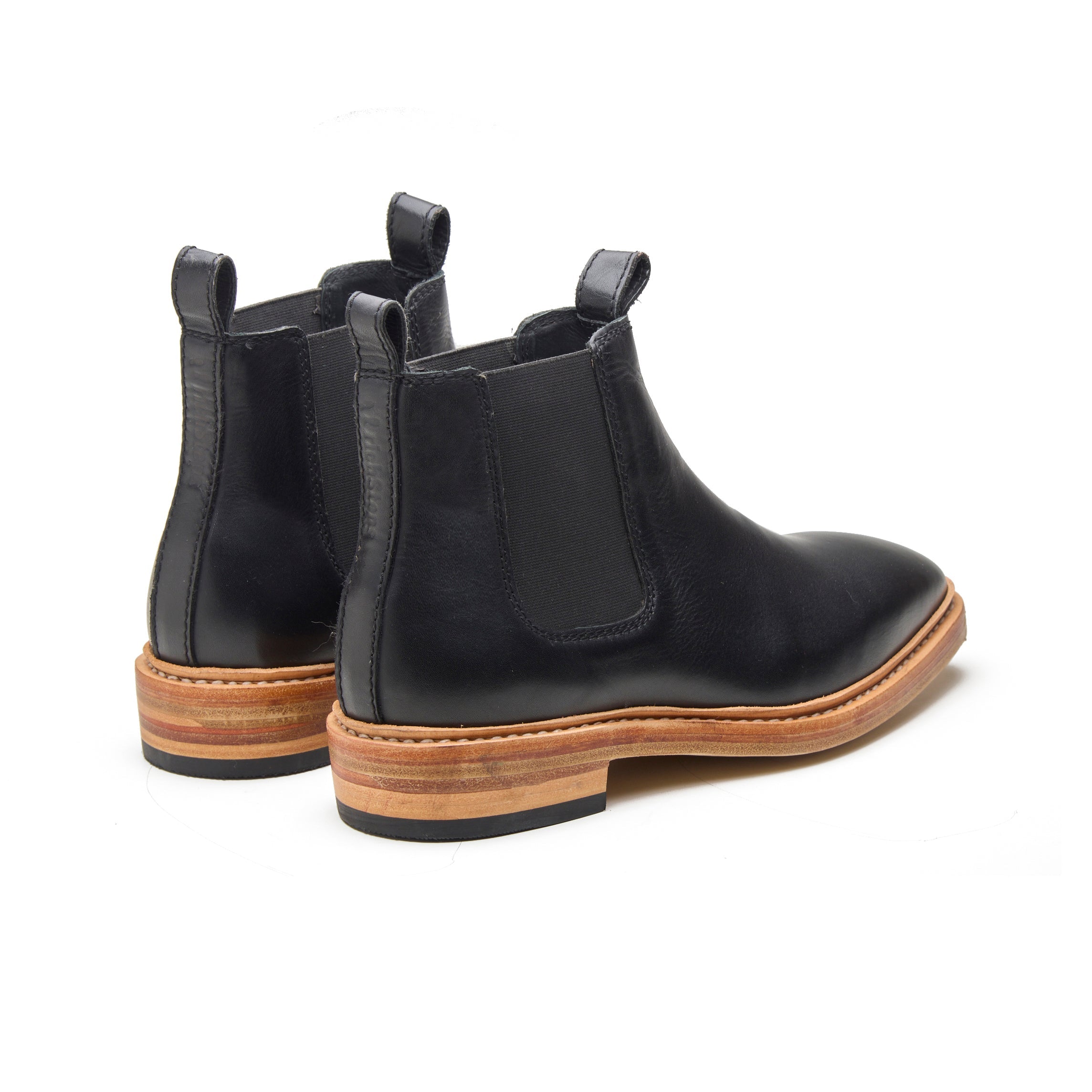 Outback – Jet Black Full-Grain Veg-Tanned Chelsea Boot - richSteps