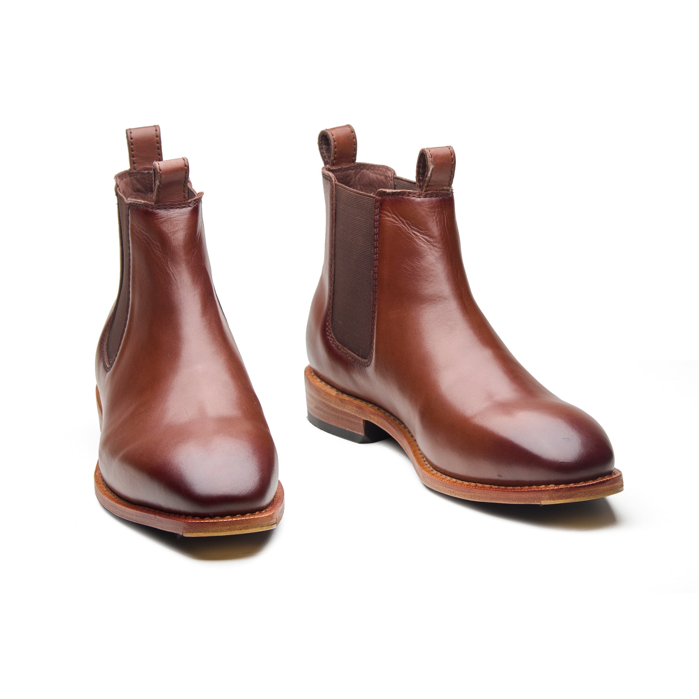 Outback – Light Brown Full-Grain Veg-Tanned Chelsea Boot - richSteps