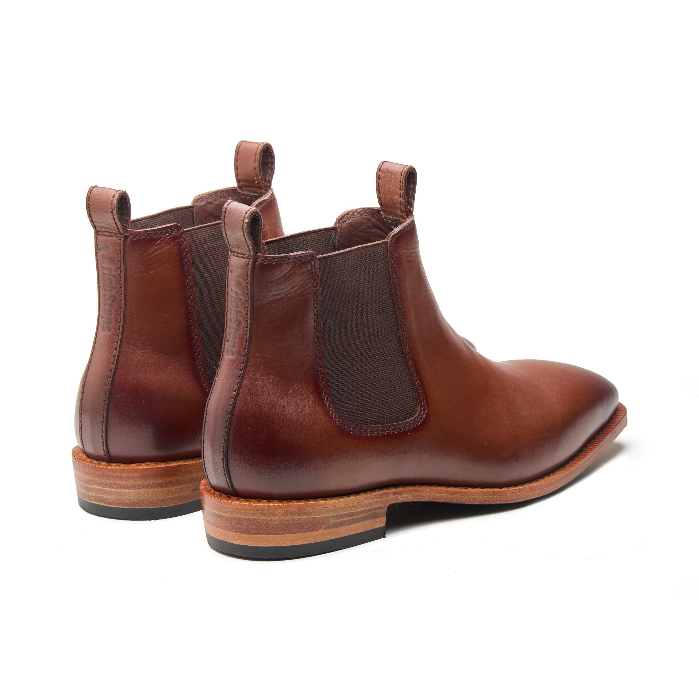 Outback – Light Brown Full-Grain Veg-Tanned Chelsea Boot - richSteps