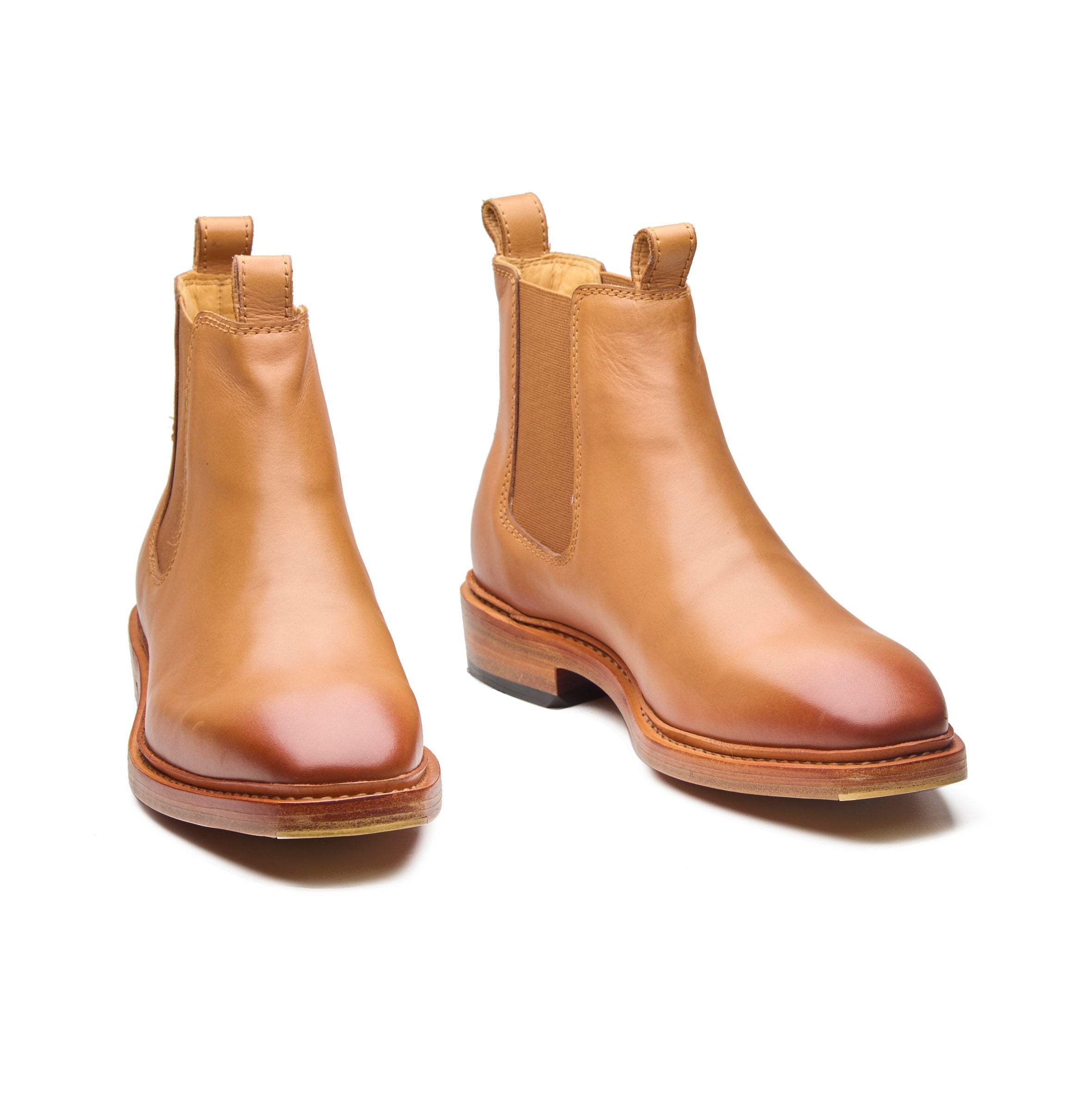 Outback – Tan Full-Grain Veg-Tanned Chelsea Boot - richSteps