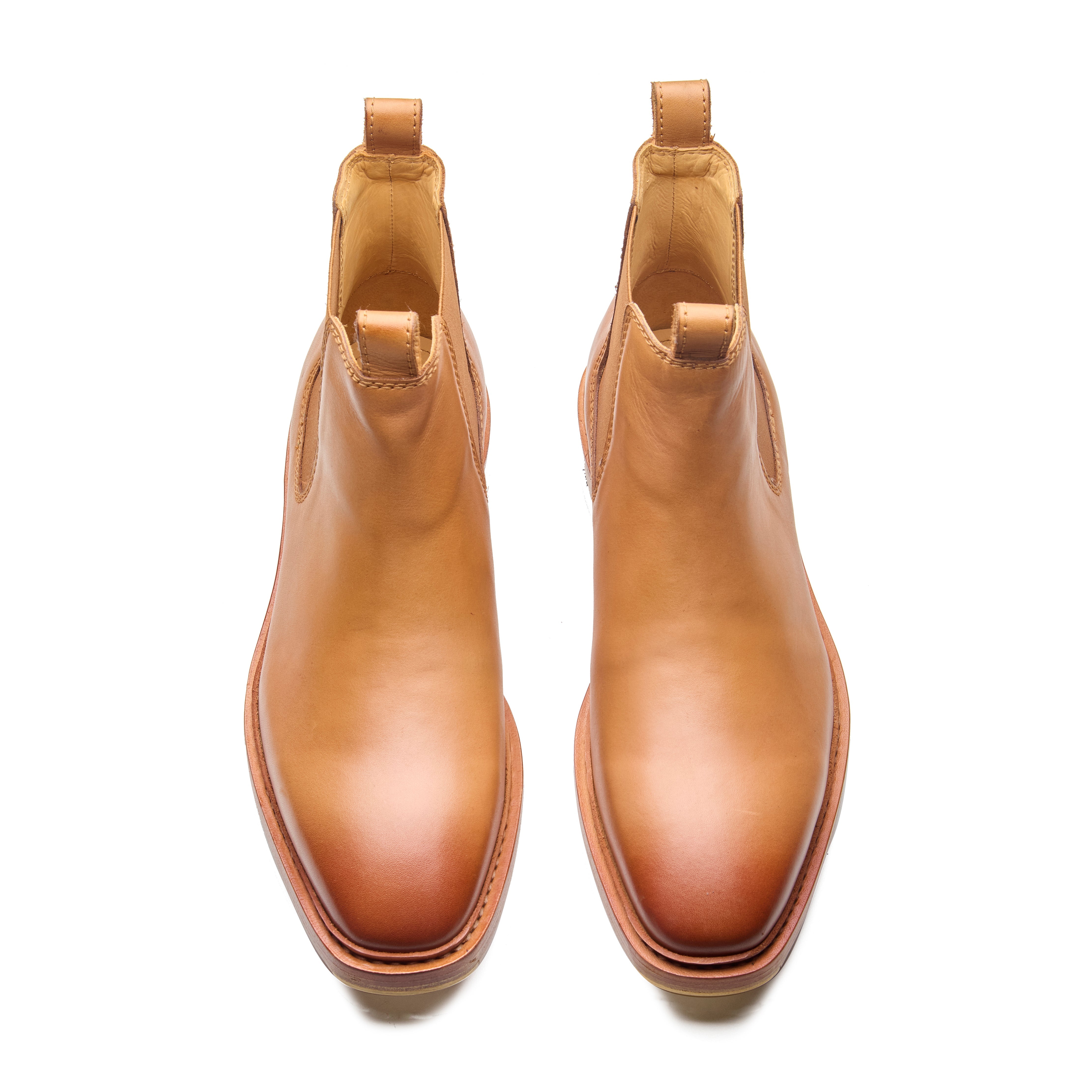 Outback – Tan Full-Grain Veg-Tanned Chelsea Boot - richSteps