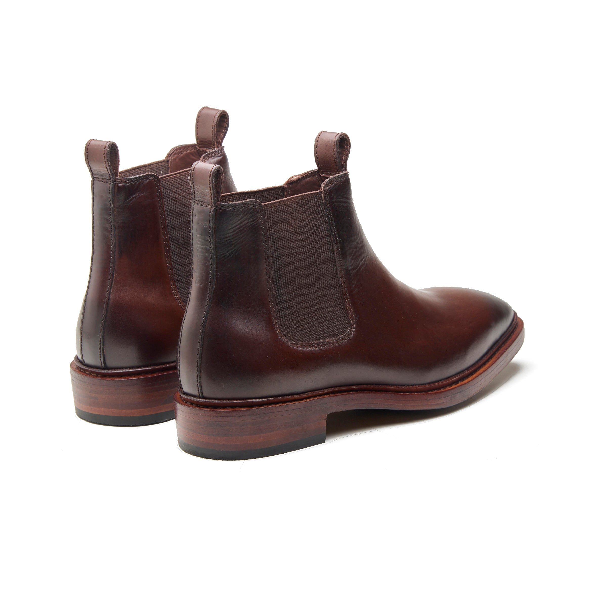 Outback – Two-Tone Dark Brown Oil Pull-Up Leather Chelsea Boot - richSteps
