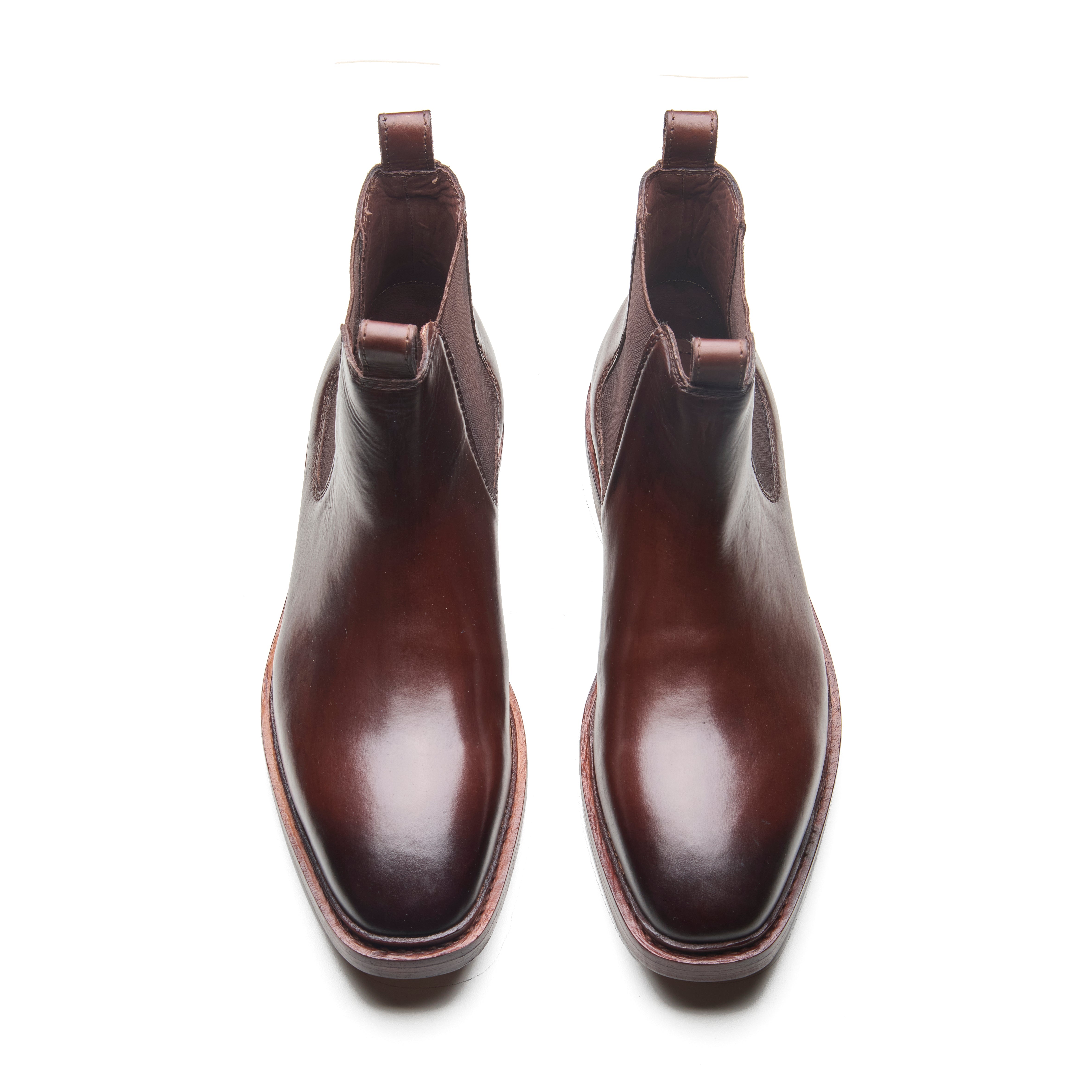 Outback – Two-Tone Dark Brown Oil Pull-Up Leather Chelsea Boot - richSteps