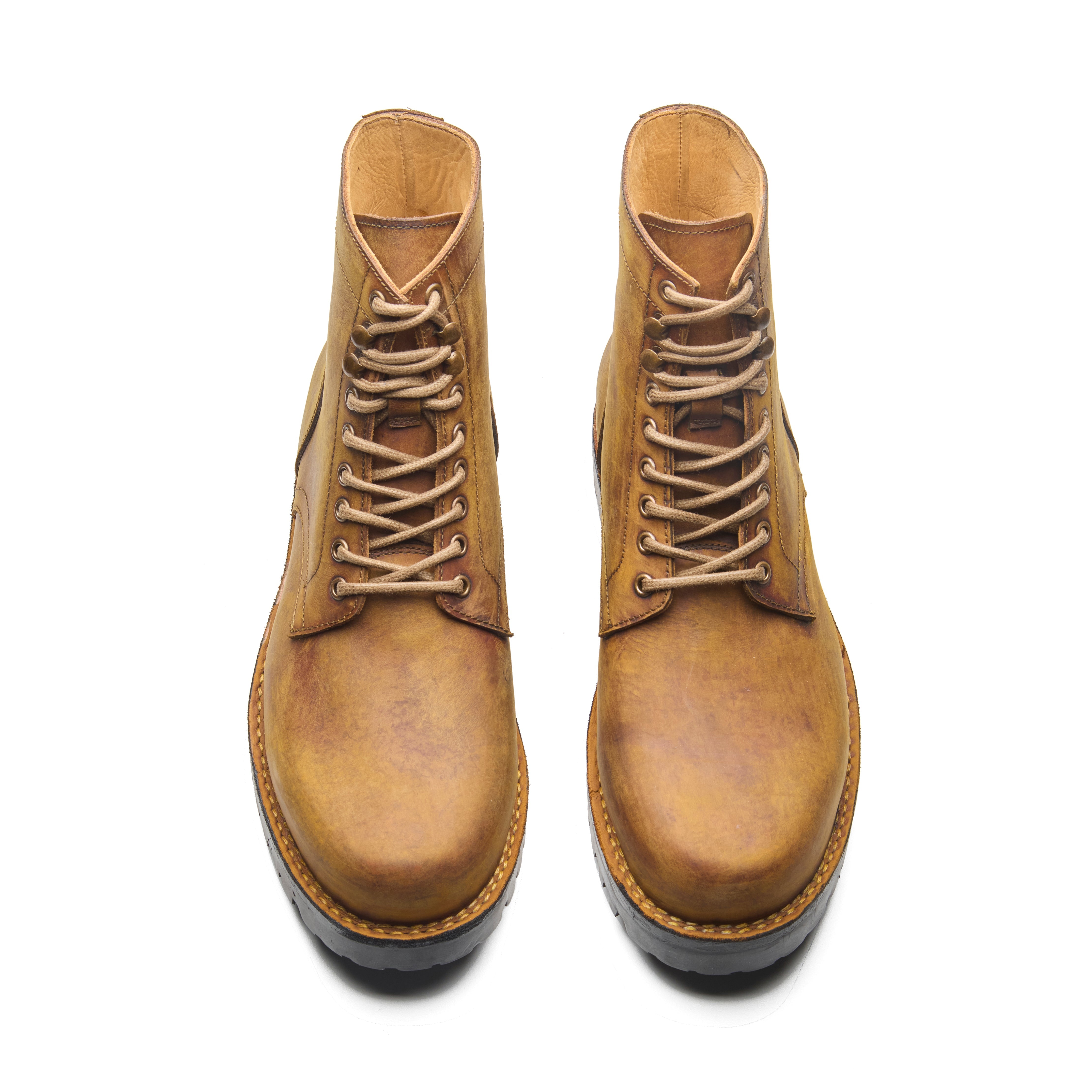 Ranger – Burning Fire Oil Pull-Up Leather Ranger Boot - richSteps