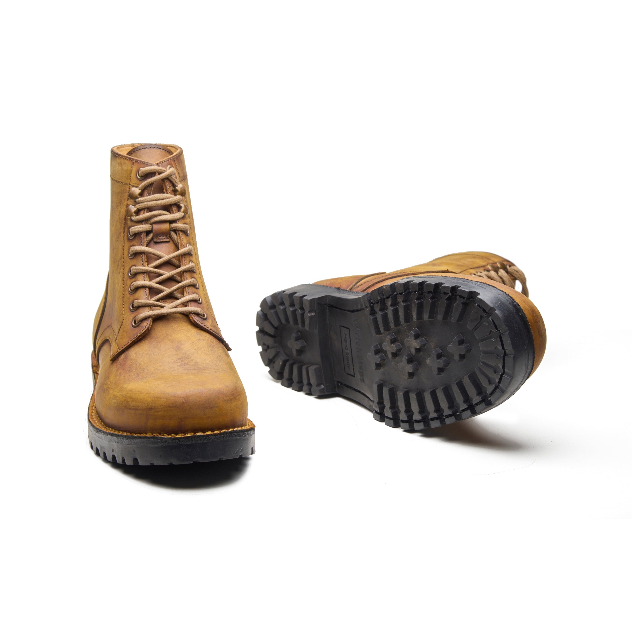 Ranger – Burning Fire Oil Pull-Up Leather Ranger Boot - richSteps