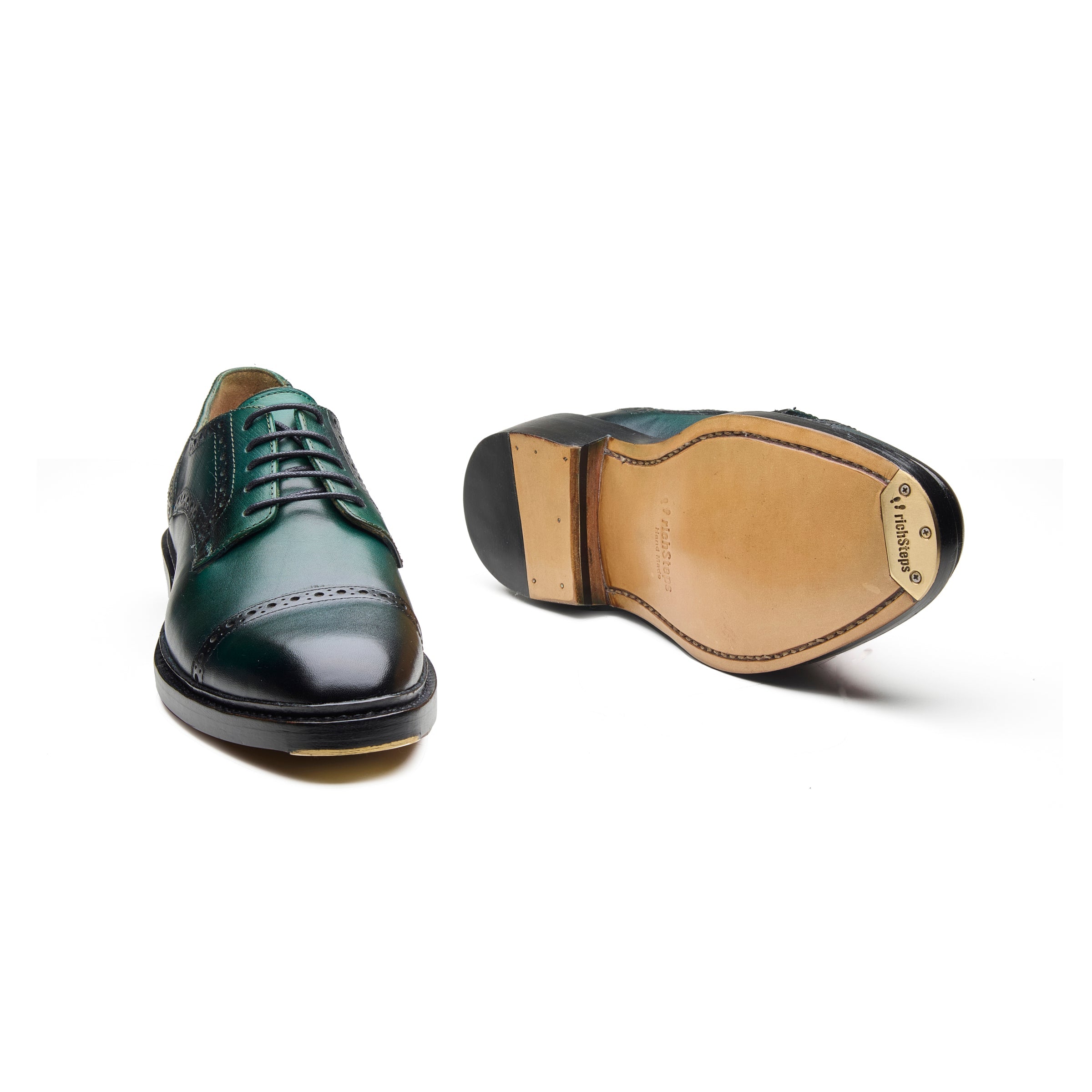 Ridgemark – Emerald Green Full-Grain Veg-Tanned - richSteps
