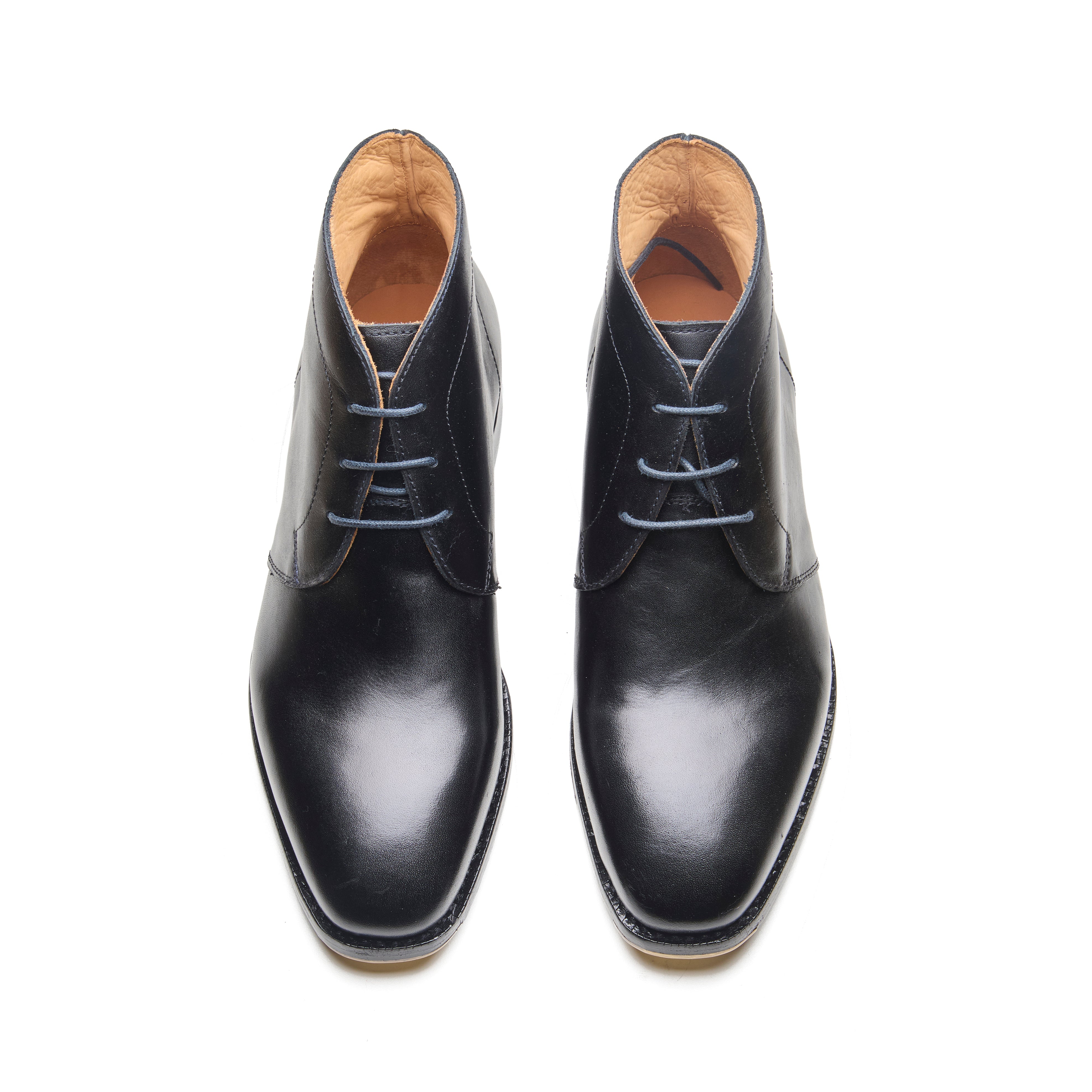 Stonepath – Jet Black Full-Grain Veg-Tanned - richSteps