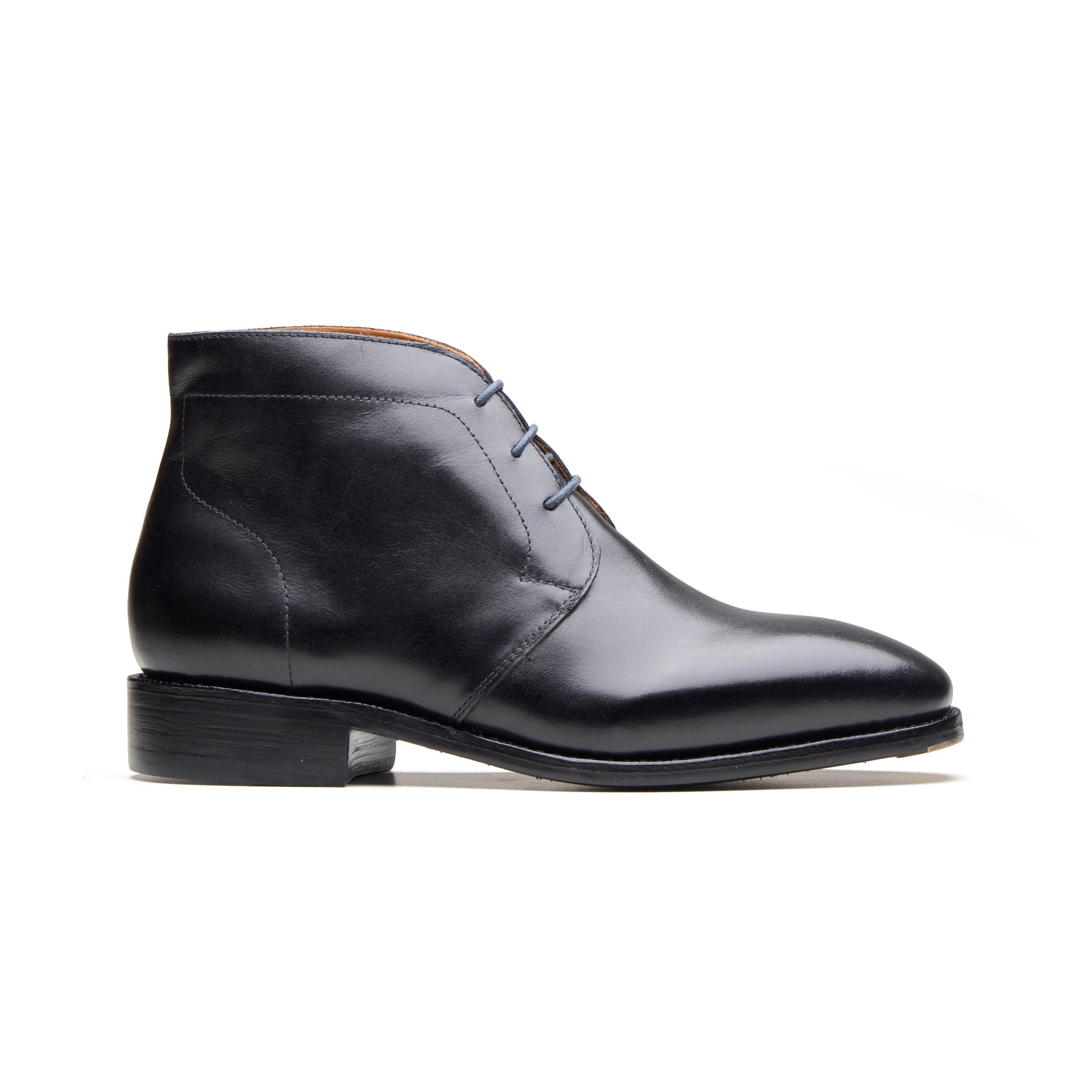 Stonepath – Jet Black Full-Grain Veg-Tanned - richSteps