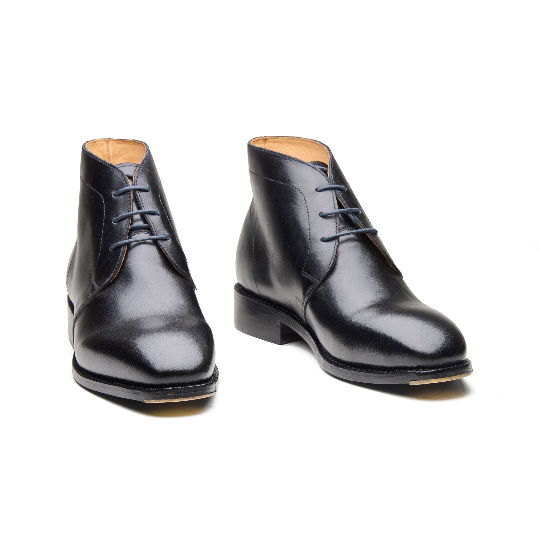 Stonepath – Jet Black Full-Grain Veg-Tanned - richSteps