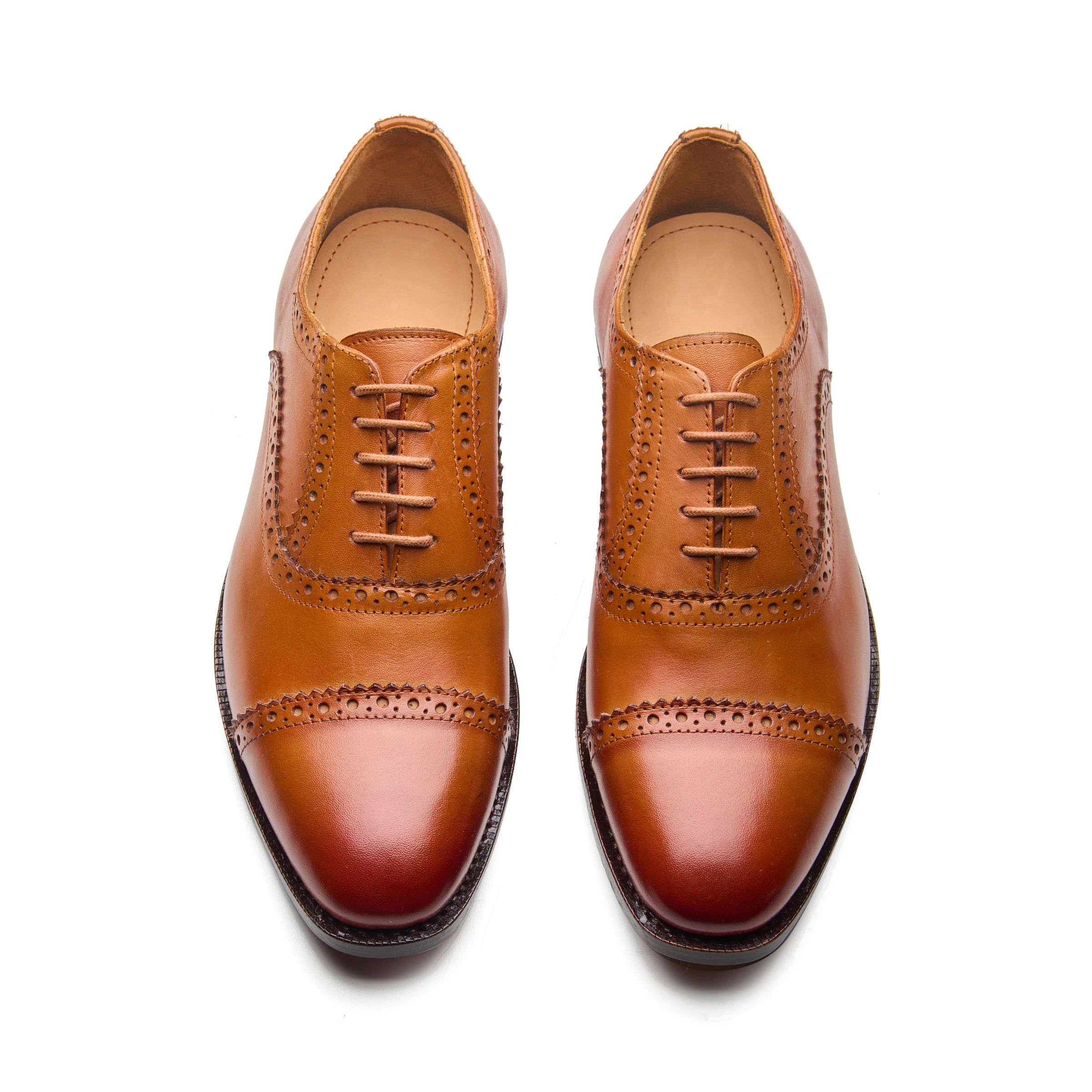 Trueform – Cognac Full-Grain Veg-Tanned - richSteps