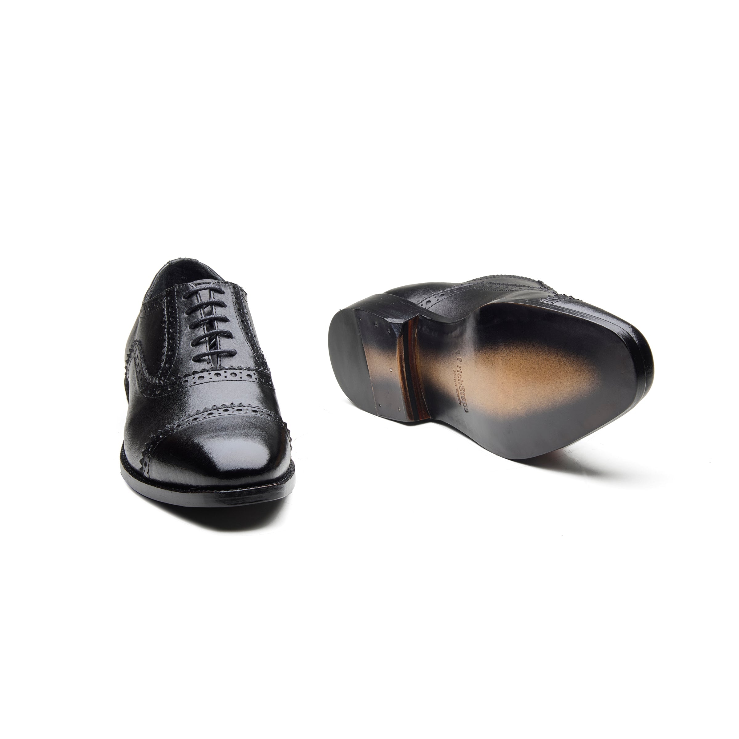 Trueform – Jet Black Full-Grain Veg-Tanned - richSteps