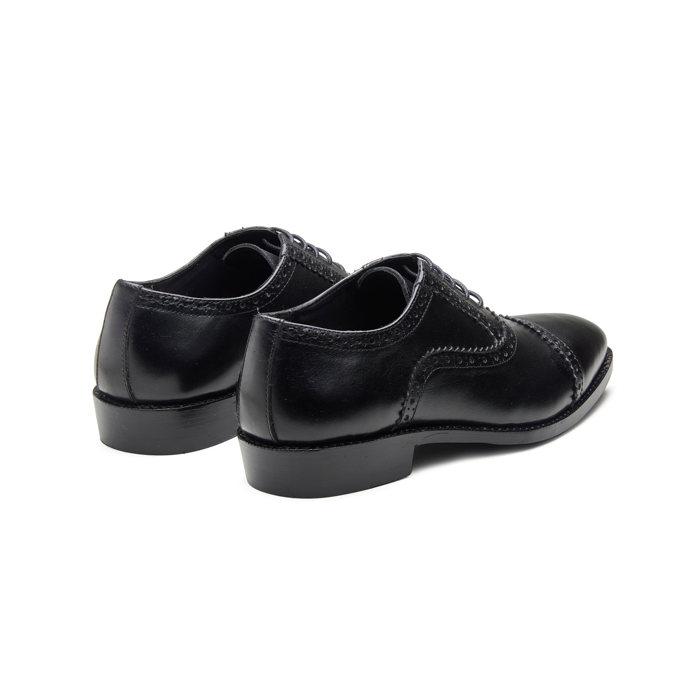 Trueform – Jet Black Full-Grain Veg-Tanned - richSteps